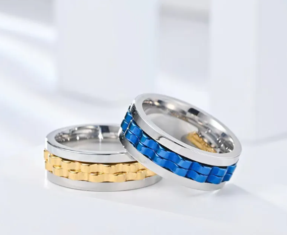 Gear Spinner Ring – Stainless Steel