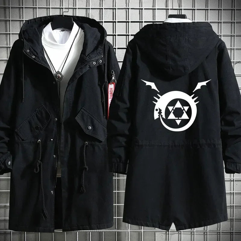 Fullmetal Alchemist Inspired Anime Trench Hoodie Coat, photo 2