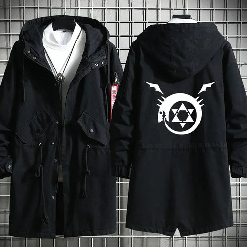 Fullmetal Alchemist Inspired Anime Trench Hoodie Coat, photo 2