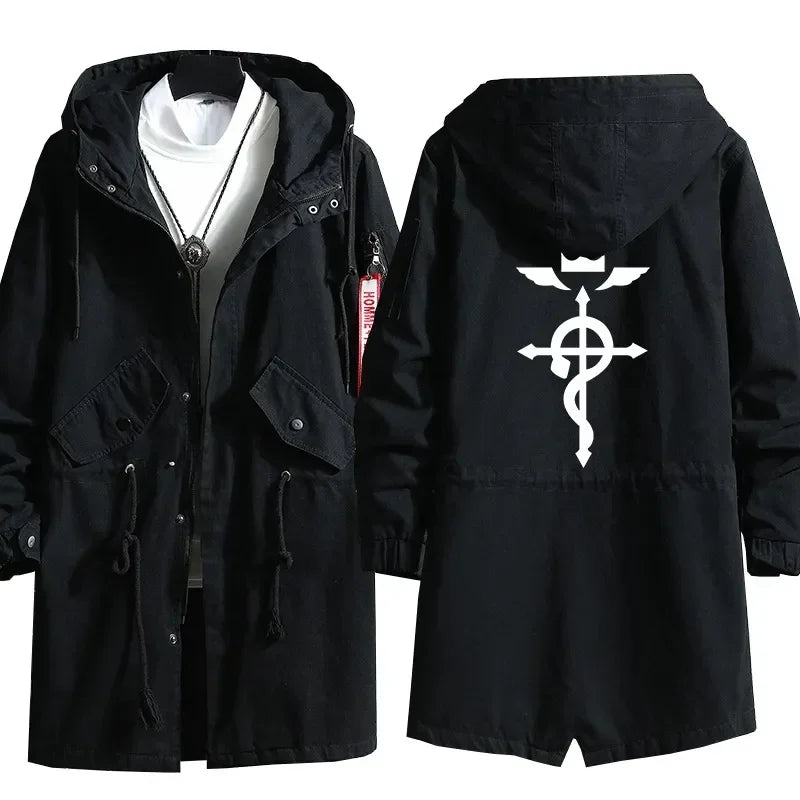 Fullmetal Alchemist Inspired Anime Trench Hoodie Coat, photo 1