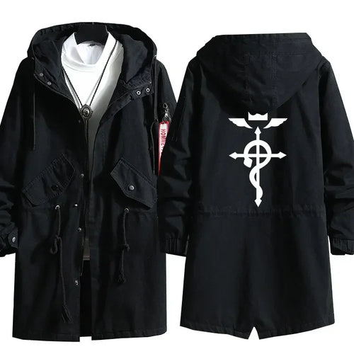 Fullmetal Alchemist Inspired Anime Trench Hoodie Coat, photo 1