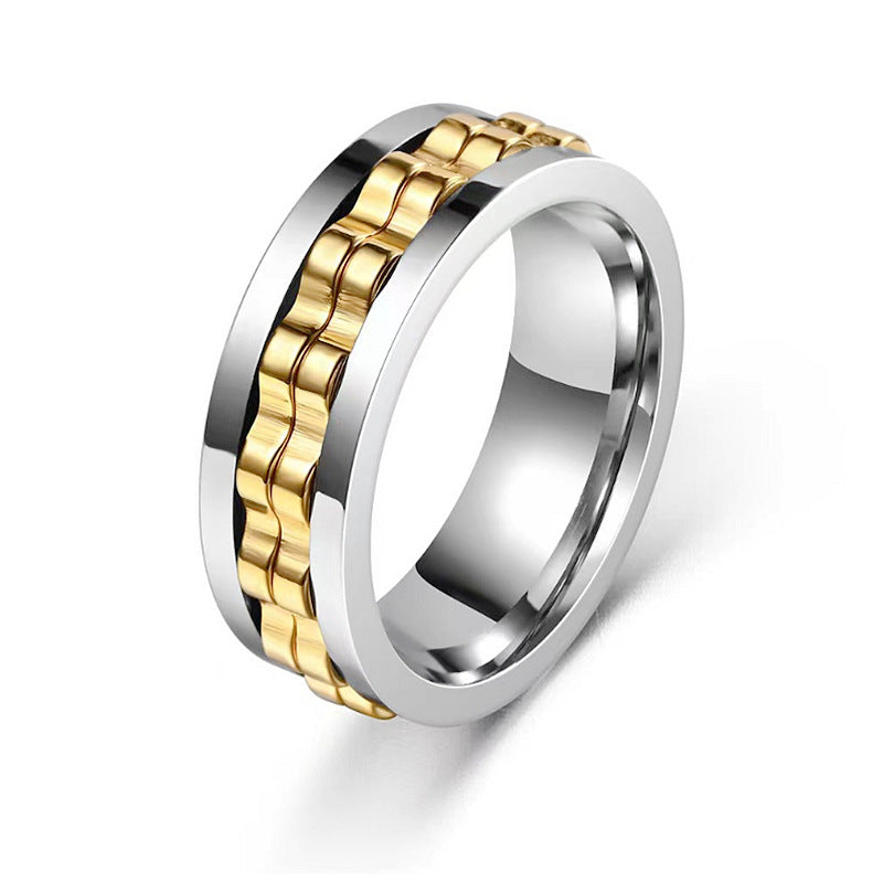 Gear Spinner Ring – Stainless Steel