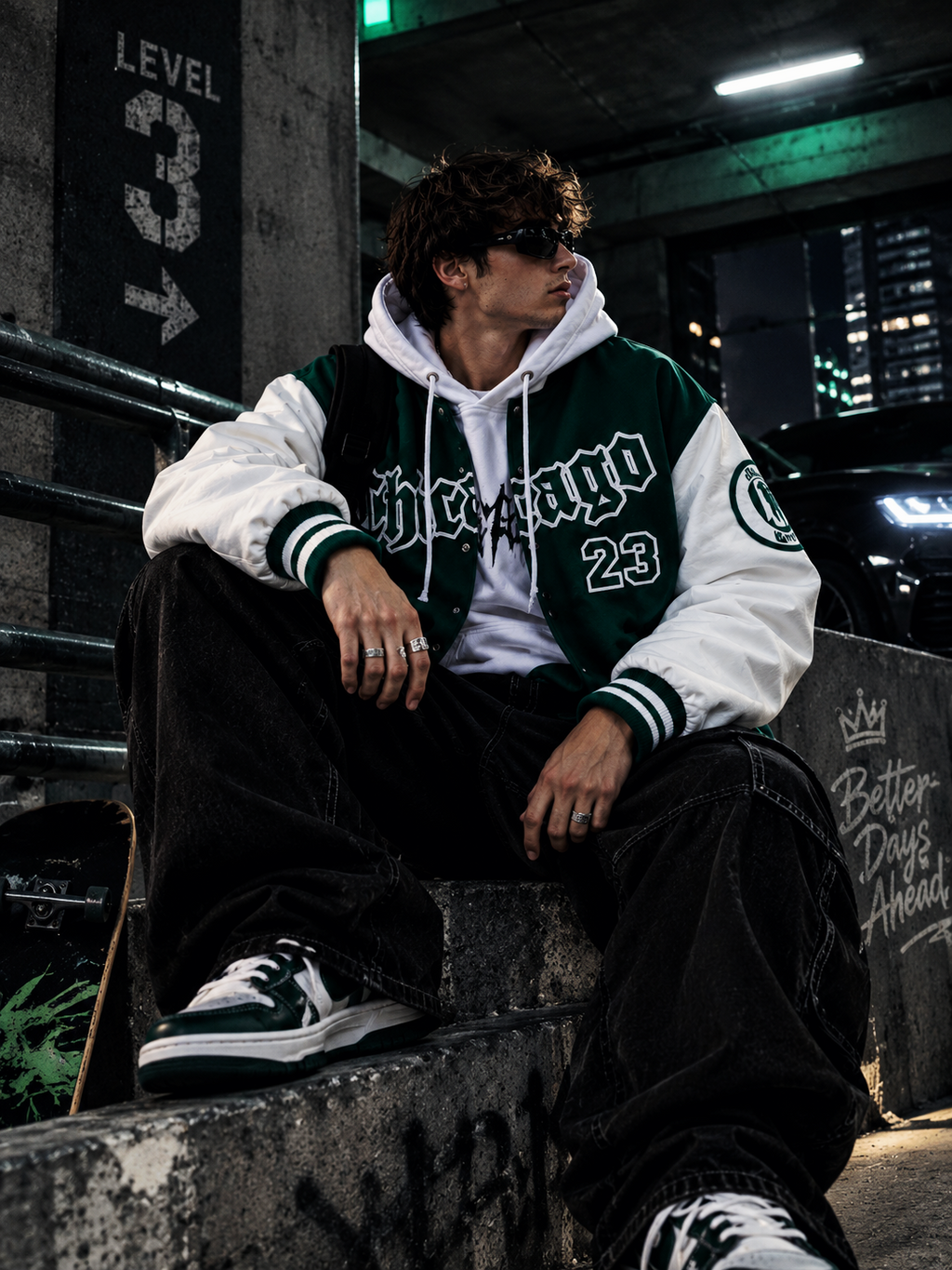 American Baseball Oversized Varsity Jacket, photo 4