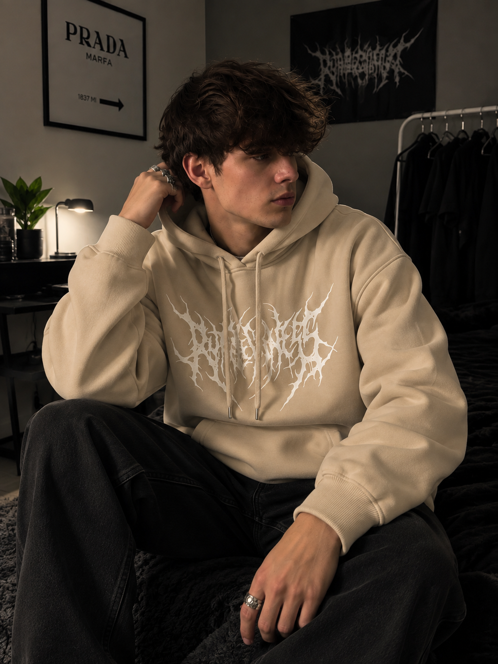 Streetcore Oversized Anime Graphic Hoodie, photo 1