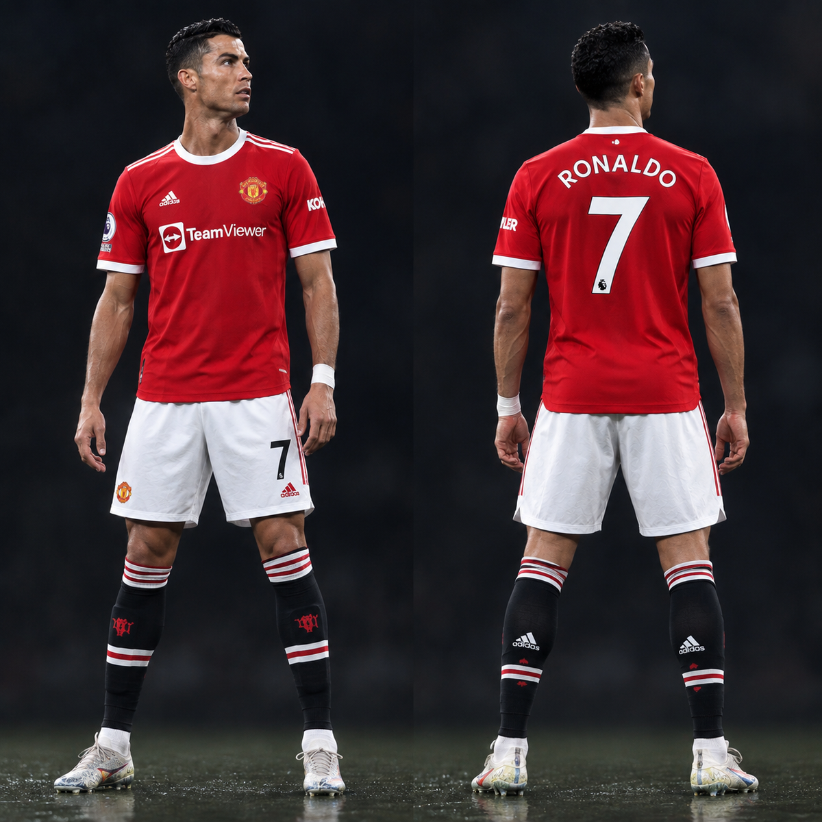 2021-22 Manchester United Jersey Set with Socks