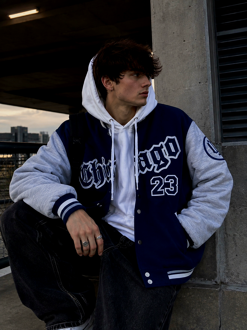 American Baseball Oversized Varsity Jacket, photo 8