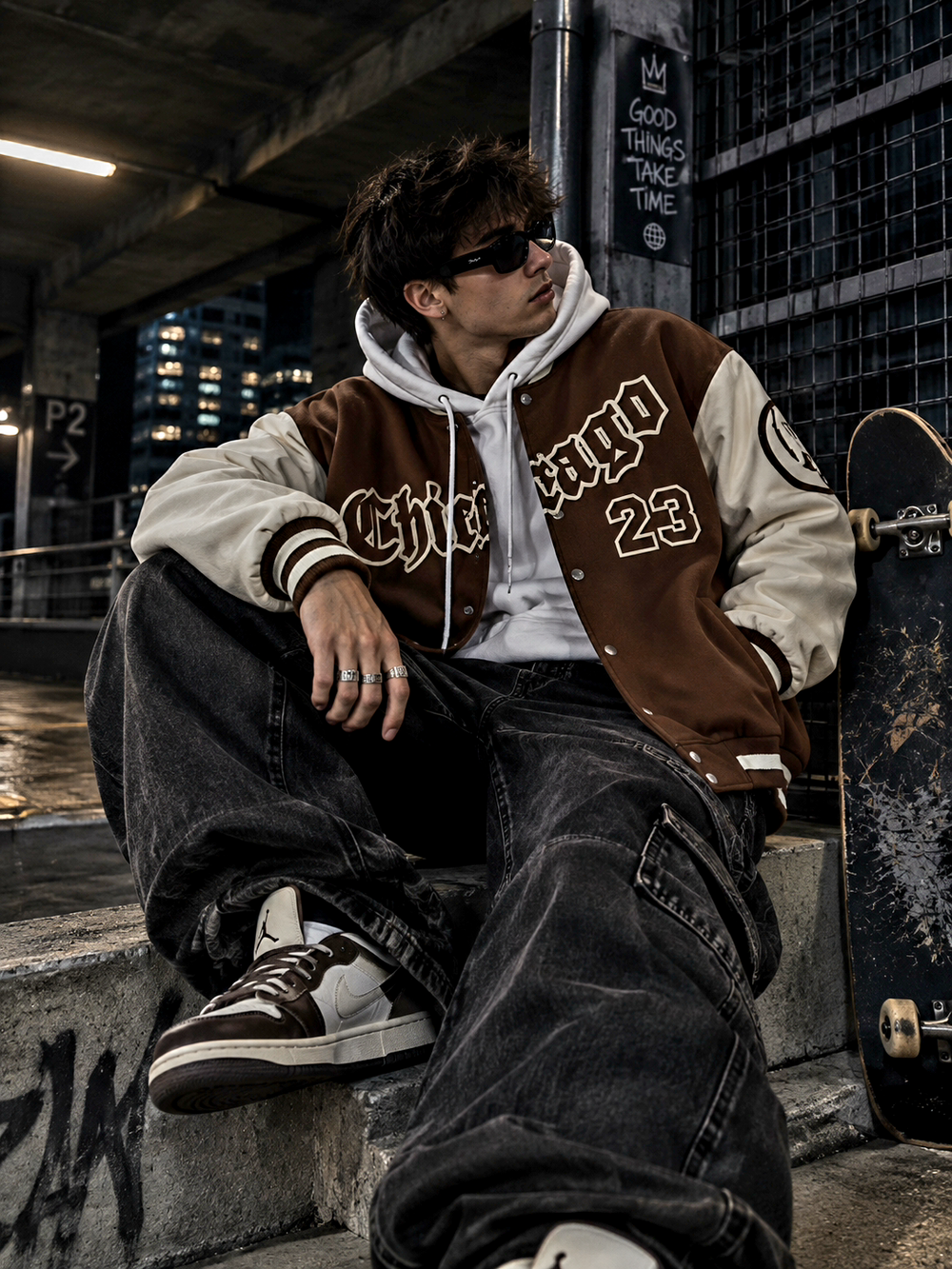 American Baseball Oversized Jacket