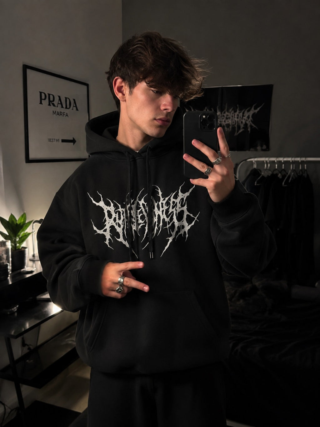 Streetcore Oversized Anime Graphic Hoodie, photo 2