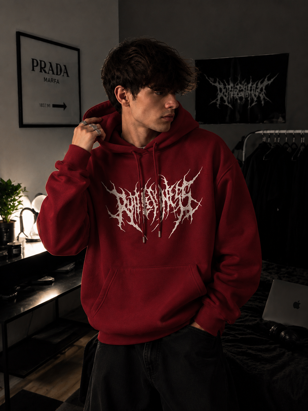 Streetcore Oversized Anime Graphic Hoodie, photo 3