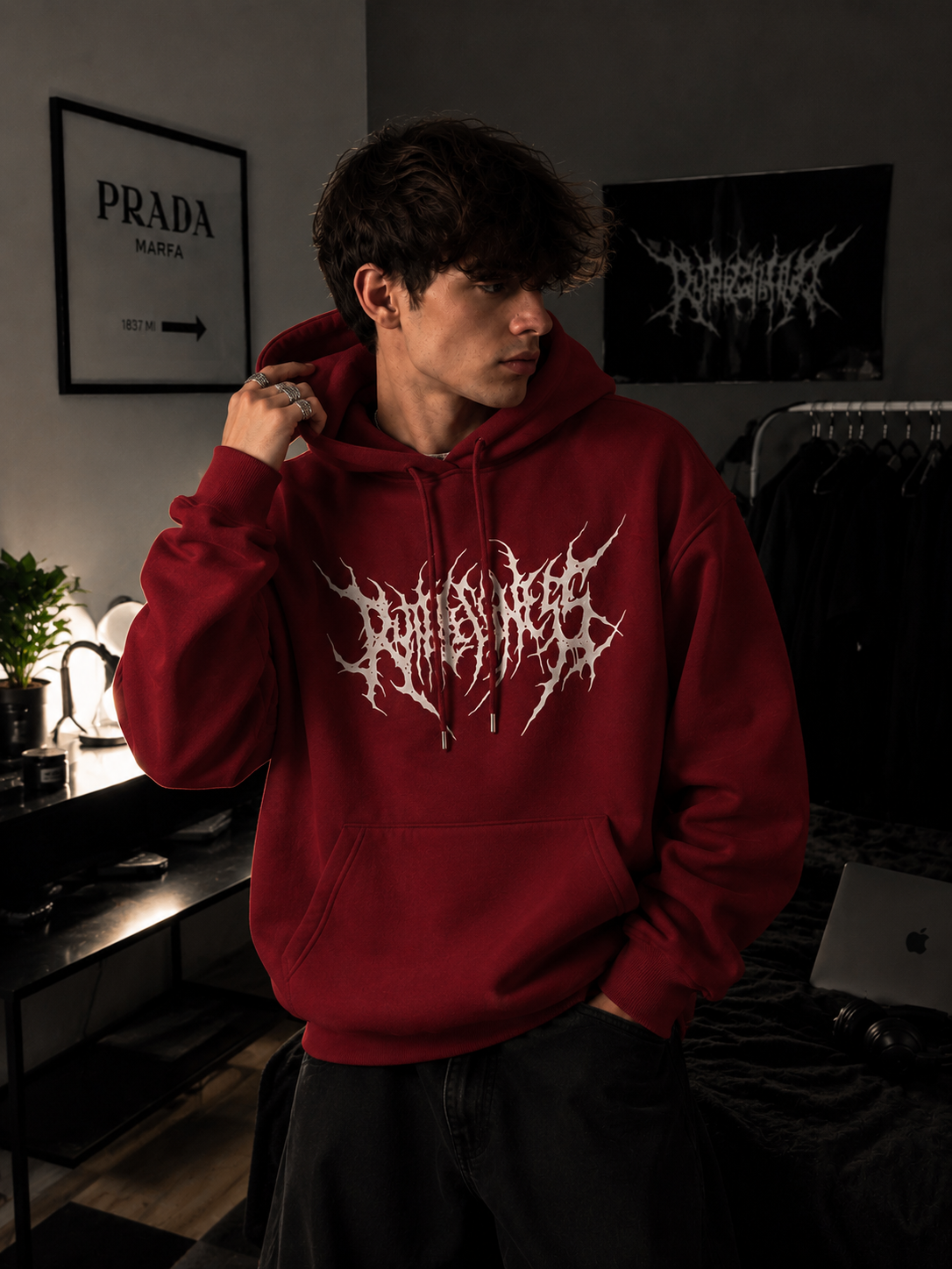 Streetcore Oversized Anime Graphic Hoodie, photo 3